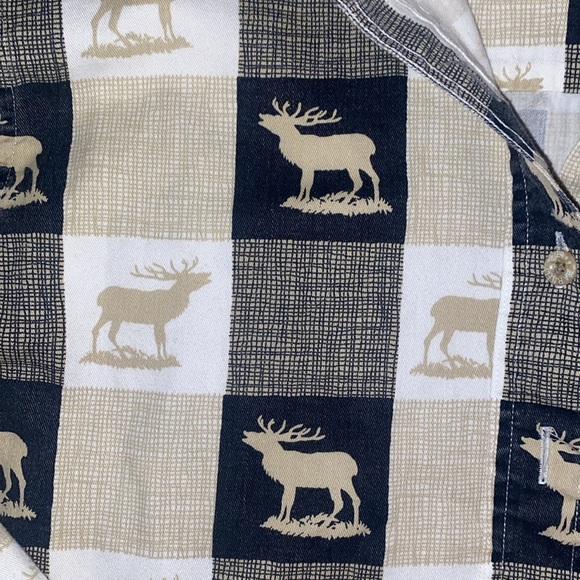Mens Barn fly Elk button down plaid shirt size small - Picture 4 of 4